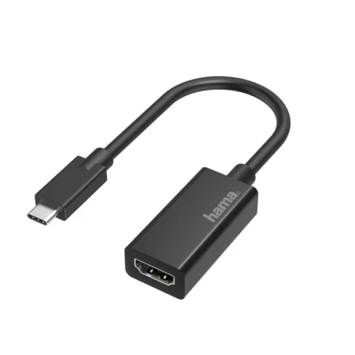 Адаптер HAMA 200315 USB-C мъжко - HDMI женско Ultra HD 4K Черен