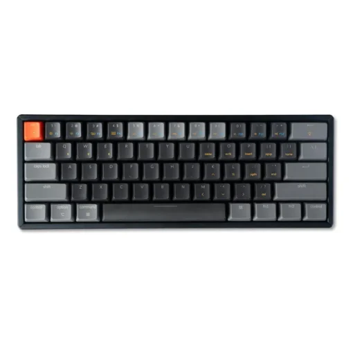 Геймърска Механична клавиатура Keychron K12 Hot-Swappable Aluminum 60% Gateron Blue Switch RGB LED