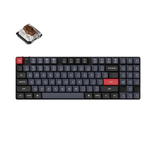 Геймърска Механична клавиатура Keychron K13 Pro TKL Low Profile Gatheron Brown Switch - RGB Backlight Aluminium