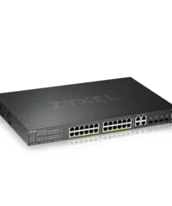 Суич ZyXEL GS-2220-28HP 24 портов Layer2+ 24x Gigabit PoE + 4x Gigabit combo (RJ45/SFP)