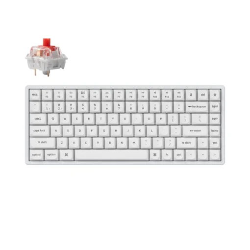 Геймърска механична клавиатура Keychron K2 Pro White QMK/VIA Hot-Swappable K Pro Red Switch RGB Backlight Plastic