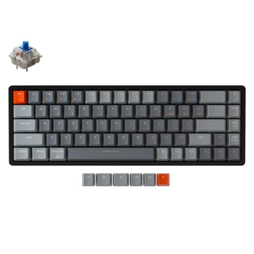 Геймърска Механична клавиатура Keychron K6 Aluminum 65% Gateron Blue Switch RGB LED Gateron Blue Switch