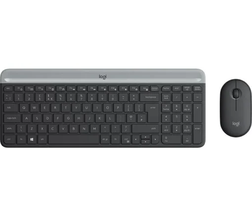 Kомплект безжични клавиатура с мишка Logitech MK470 Черна