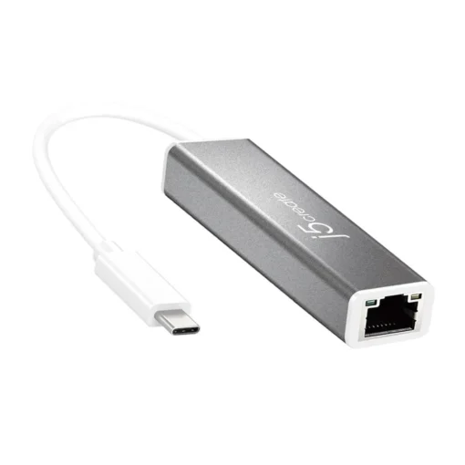 Мрежова карта j5Create JCE133G Тип USB-C 3.1 Gen1 Gigabit Ethernet Сив