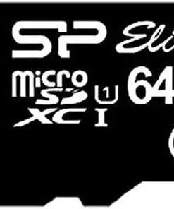 Карта памет Silicon Power Elite 64GB Micro SDHC/SDXC UHS-I SD Adapter
