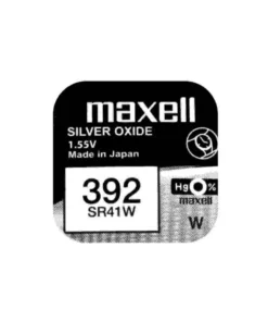 Бутонна батерия сребърна MAXELL SR41 SW /384/ AG3   1.55V