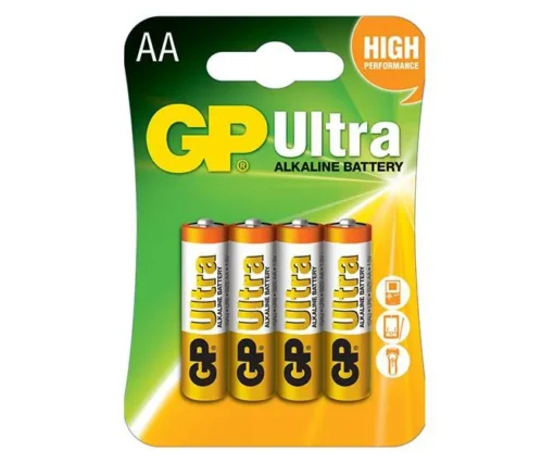 Алкална батерия GP ULTRA LR6 AA /4 бр. в опаковка/ 1.5V GP GP15AU