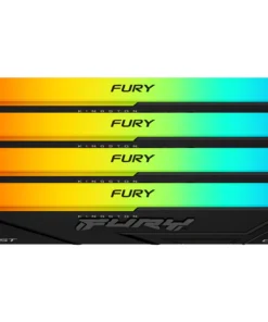 Памет за компютър Kingston FURY Beast Black RGB 64GB(4x16GB) DDR4 3200MHz CL16 2Rx8