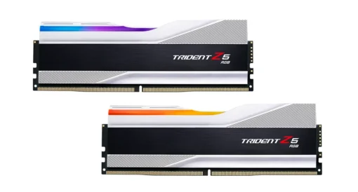 Памет за компютър G.SKILL Trident Z5 Silver RGB 32GB(2x16GB) DDR5 PC5-48000 6000MHz CL36