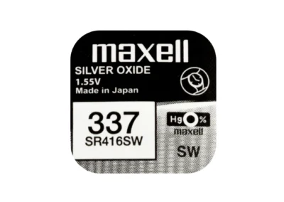 Бутонна батерия сребърна MAXELL SR416 SW 1.55V /337/   1.55V