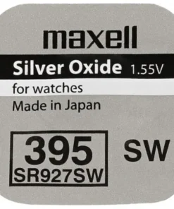 Бутонна батерия сребърна MAXELL SR927 SW /395/399/  AG7   1.55V