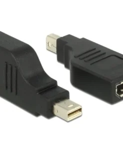 Адаптер Delock mini DisplayPort 1.2 мъжко - DisplayPort женско 4K 90°