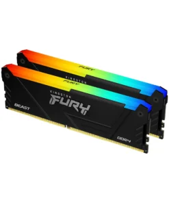 Памет за компютър Kingston FURY Beast Black RGB 64GB(2x32GB) DDR4 3600MHz CL18