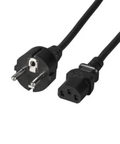 Захранващ кабел FSP Group Шуко 3pin(IEC C5) женско 1.8м Черен