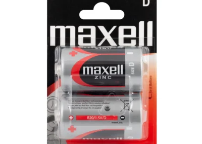 Цинк манганова батерия MAXELL R20 /2 бр. в блистер/ 1.5V