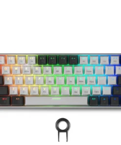 Геймърска безжична клавиатура Spartan Gear Pegasus 2 RGB White/Grey