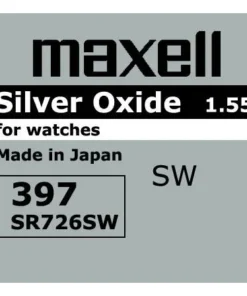 Бутонна батерия сребърна MAXELL SR726 SW /AG2/ 397/ 1.55V
