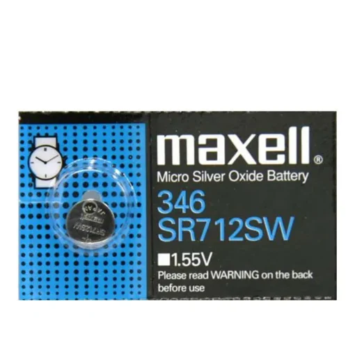 Бутонна батерия сребърна MAXELL SR712 SW 1.55V  / 346