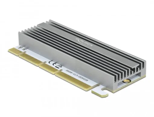 PCI Express x16 (x1 / x4 / x8) карта Delock за M.2 NVMe M.2 Key M RGB LED