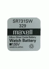 Бутонна батерия сребърна MAXELL SR731 SW / 329/ 1.55V