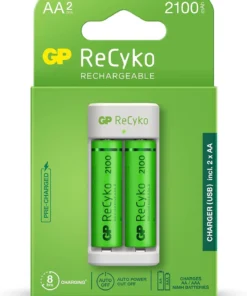 Зарядно GP BATTERIES E211 + 2 * 2100mAh AA За 2 броя NiMH