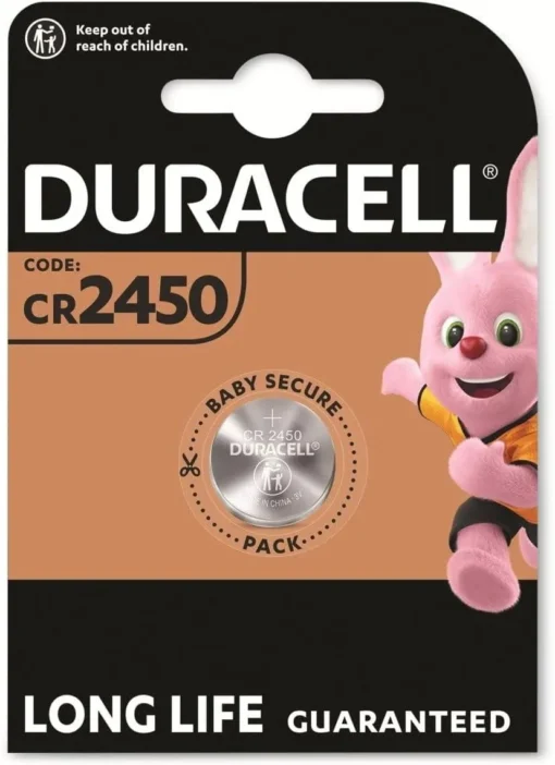 Бутонна батерия литиева DURACELL CR2450 3V  1 бр. в блистер цена за 1