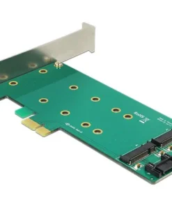 Карта Delock PCI Express x1 - 2 x internal M.2 Key B 110 mm Low Profile Form Factor