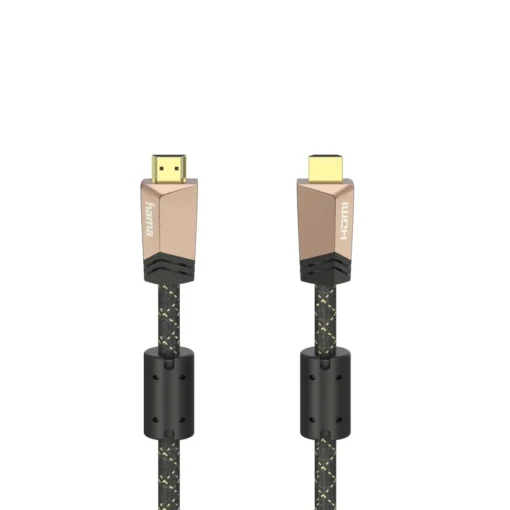 Кабел HAMA Premium HDMI мъжко - HDMI мъжко 1.5 м Ферит Позлатени