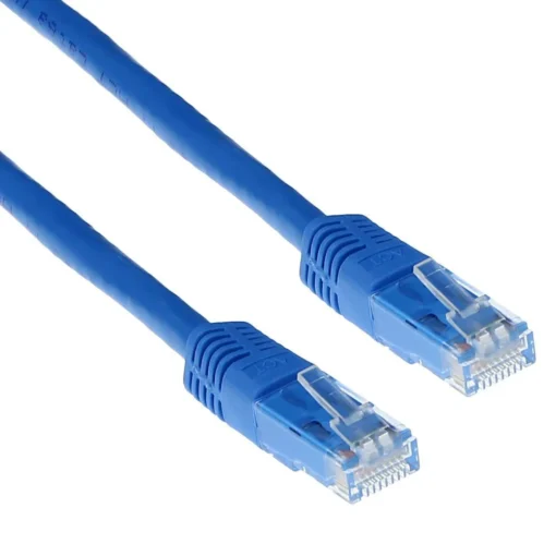 Мрежов пач кабел ACT U/UTP CAT 6 RJ-45 - RJ-45 2.0 m Медни проводници Син Булк