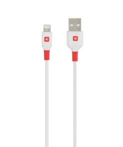 Кабел Skross Lightning - USB-A 2.0 мъжко 1.2 м Бял