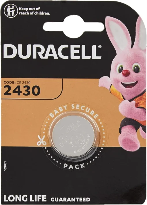 Бутонна батерия литиева DURACELL CR2430 3V  1 бр. в блистер цена за 1