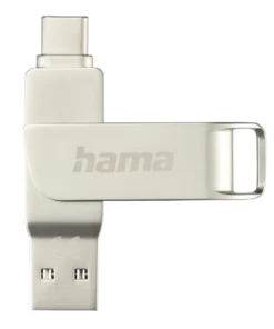 HAMA Флаш памет "C-Rotate Pro" USB-C 3.1/3.0 256GB 100MB/s сребрист