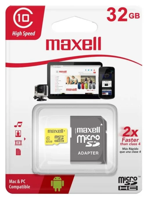 Карта памет Maxell micro SDHC 32GB Class 10