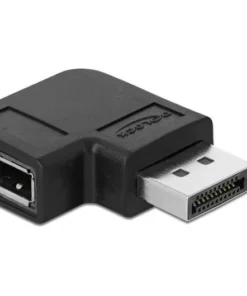 Адаптер Delock DisplayPort мъжко - DisplayPort женско 90° 8K 60 Hz