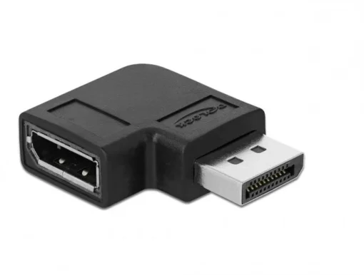 Адаптер Delock DisplayPort мъжко - DisplayPort женско 90° 8K 60 Hz