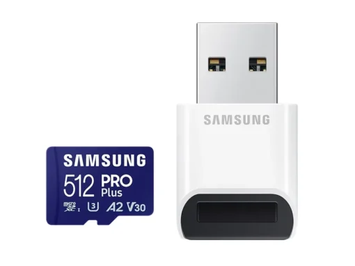 Карта памет Samsung PRO Plus microSDXC UHS-I 512GB Адаптер USB четец