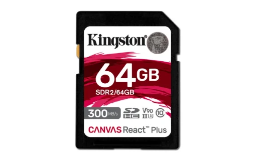 Карта памет Kingston Canvas React SDXC 64GB UHS-II