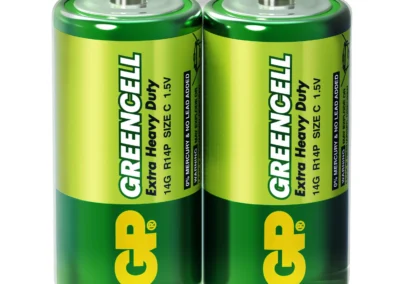 Цинк карбонова батерия GP 14G-S2 Greencell R14 2 бр. в опаковка / Shrink