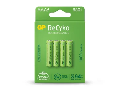 Акумулаторна Батерия GP R03 AAA 1000mAh NiMH 100AAAHCE-EB4 4 бр. в опаковка