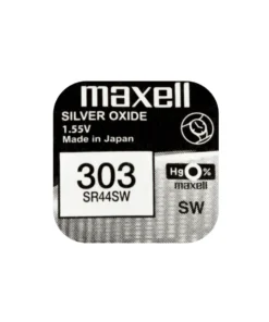 Бутонна батерия сребърна MAXELL SR44 SW/357/   1.55V