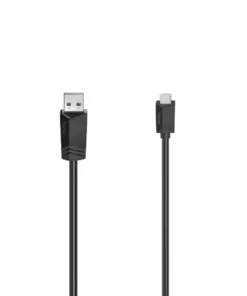 Кабел HAMA USB 2.0- micro USB Позлатени конектори 0.75 м. 480 Mbit / сек