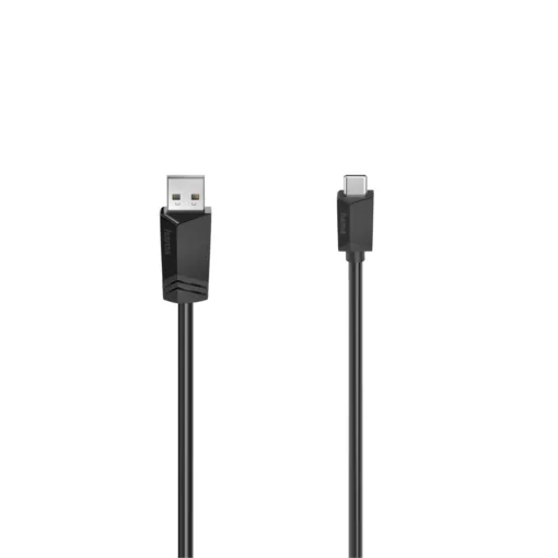 Кабел HAMA  USB-C мъжко - USB 2.0 A мъжко 480Mbit/s0.75 м Черен