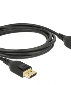 Кабел Delock  DisplayPort мъжко - DisplayPort мъжко 2.0м 8K 60 Hz Черен