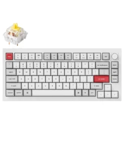 Клавиатура Keychron Q1 Pro White-Grey QMK TKL K Pro Banana Switch RGB LED PBT