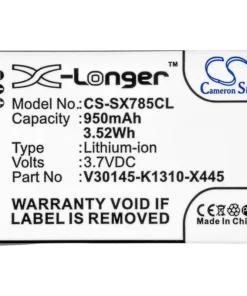 Батерия за телефон Siemens Gigaset SL780  37V 950mAh LiIon CAMERON SINO