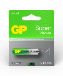 Алкална батерия GP SUPER LR6 AA 4 бр. в опаковка 1.5V GP15A