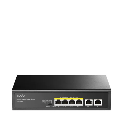 Суич Cudy GS1006P 6 x портов 10/100/1000Mbps PoE 65W