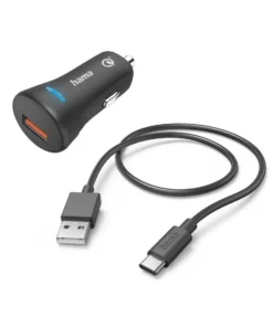 Зарядно за кола HAMA 12-24 V /USB-C 3A 19.5W + кабел 201615