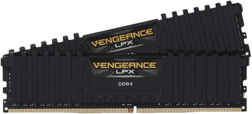 Памет за компютър CORSAIR VENGEANCE LPX 16GB (2 x 8GB) DDR4 3200MHz Black