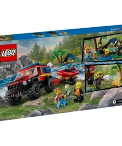 LEGO City - 4x4 Fire Truck with Rescue Boat - 60412